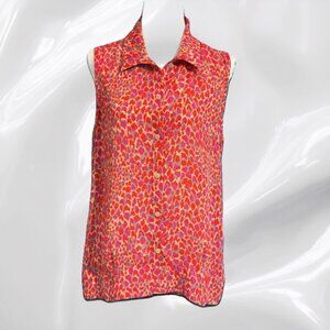 CAbi Heartbreaker Collared Top #3270 - Size M